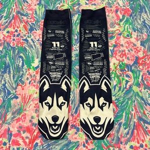 NWOT never worn UConn Huskies crew socks